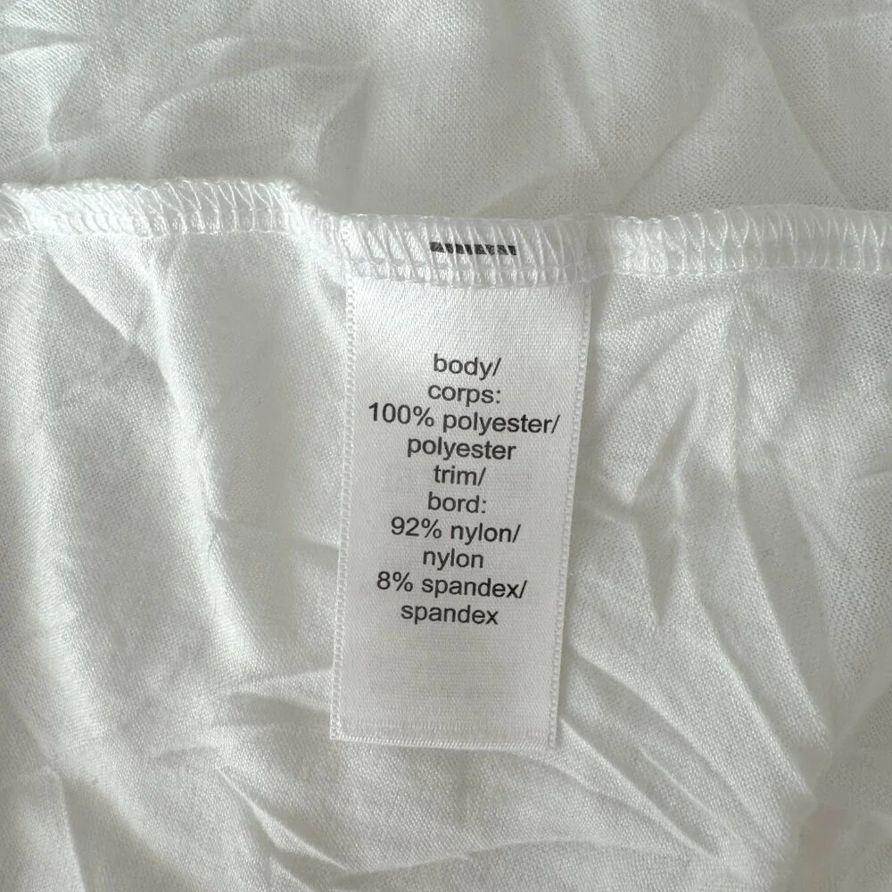 Maurices Plus Size 2X WHITE Stretchy Crinkle Lace Cami - Picture 8 of 11